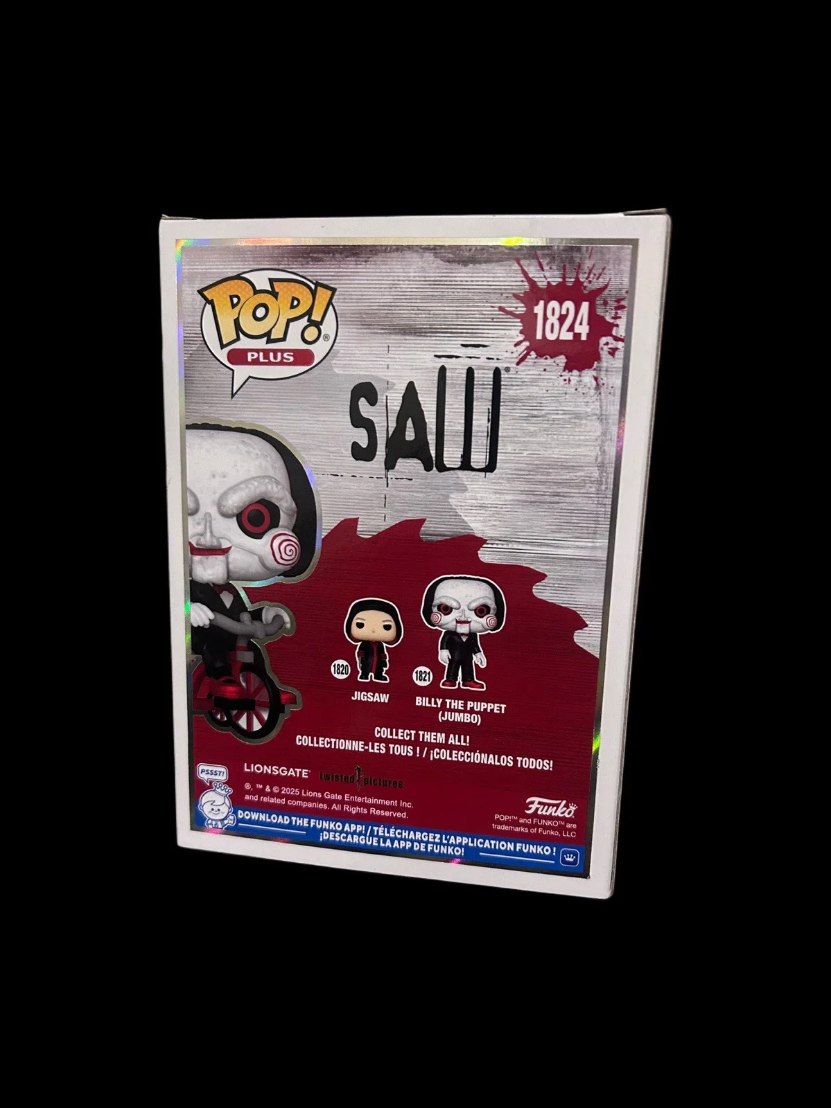 Costas Mandylor Hand Signed Saw “Billy The Puppet” Funko Pop #1824, изображение 2