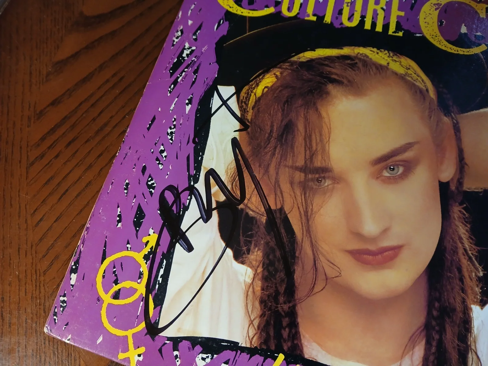 Boy George signed Culture Club Kissing To Be Clever Album, изображение 2