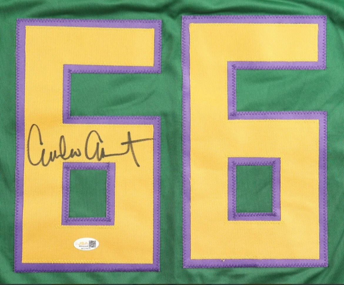 Emilio Estevez — 🦆 🇺🇸Emilio Estevez "Coach Bombay"Autograph Mighty Ducks Jersey JSA certified!, image 3