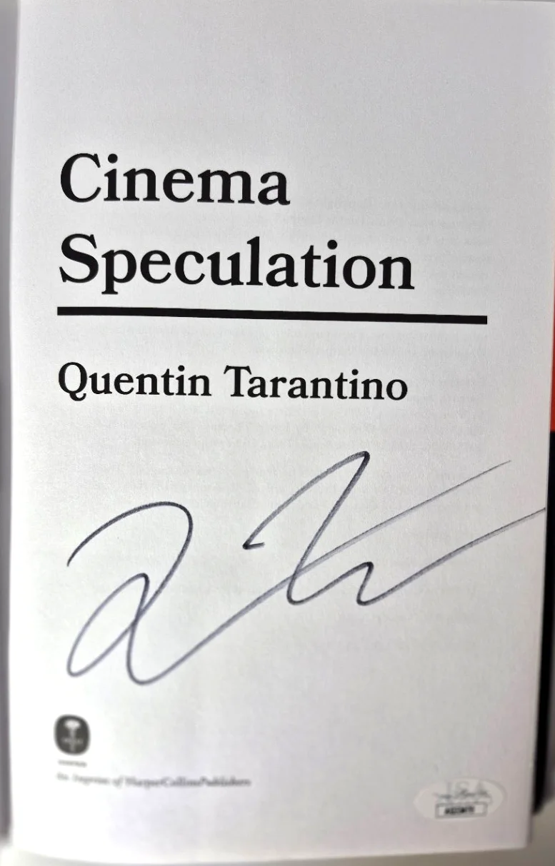 Quentin Tarantino — QUENTIN TARANTINO SIGNED AUTOGRAPH CINEMA SPECULATION BOOK FIRST EDITION JSA COA, image 2