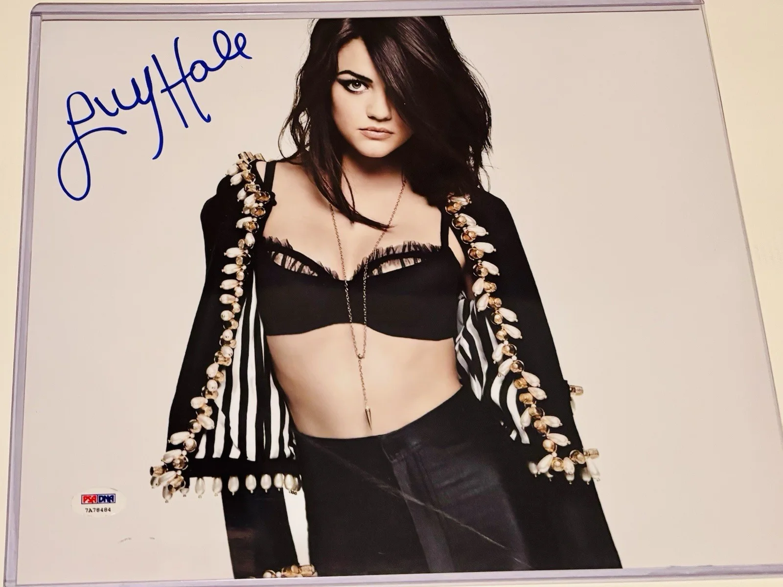 Lucy Hale 2 Signed 11x14 PSA, image 2