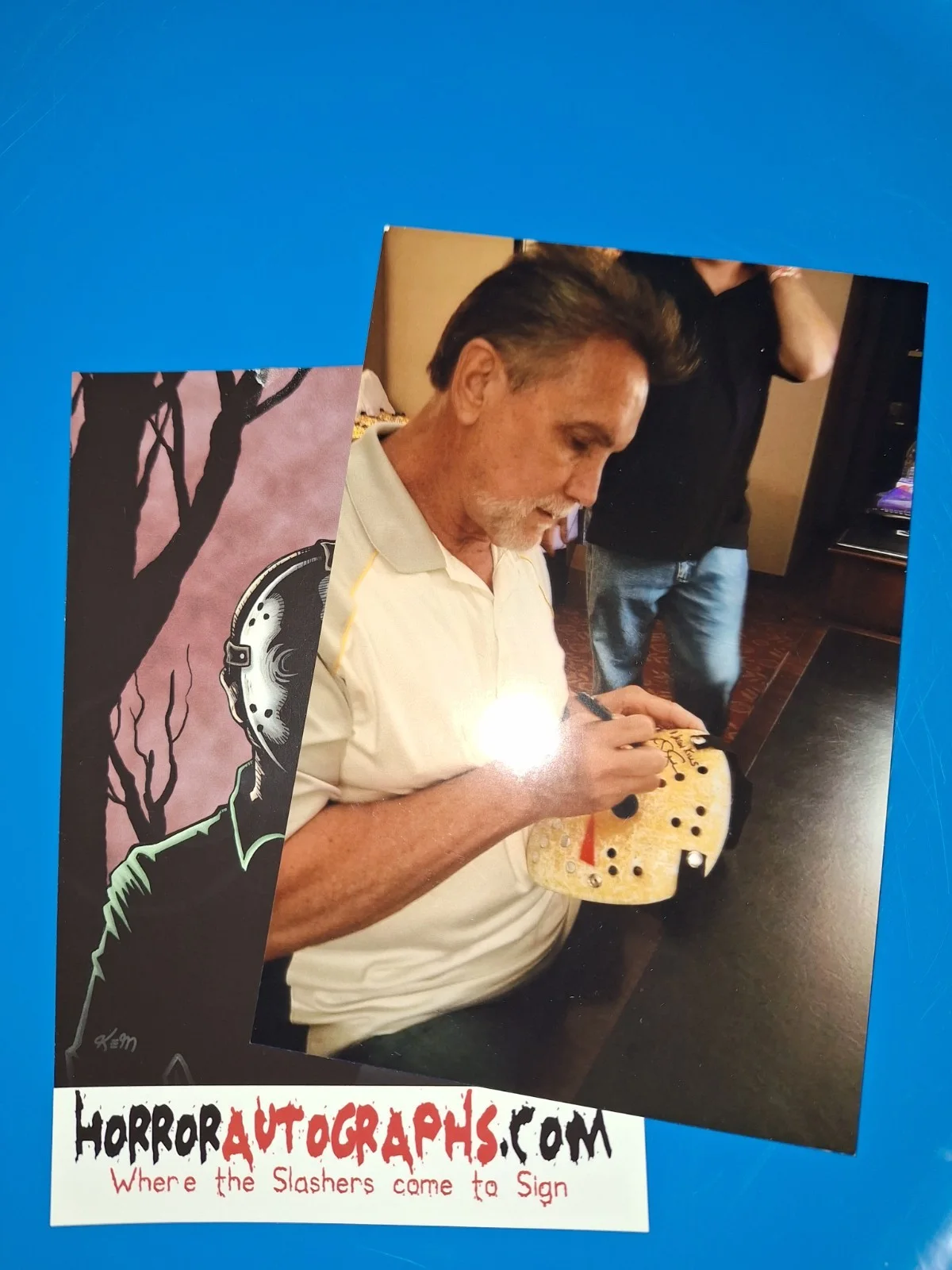 Cj Graham Autographed Jason Mask Hand Signed Authentication with COA, image 4