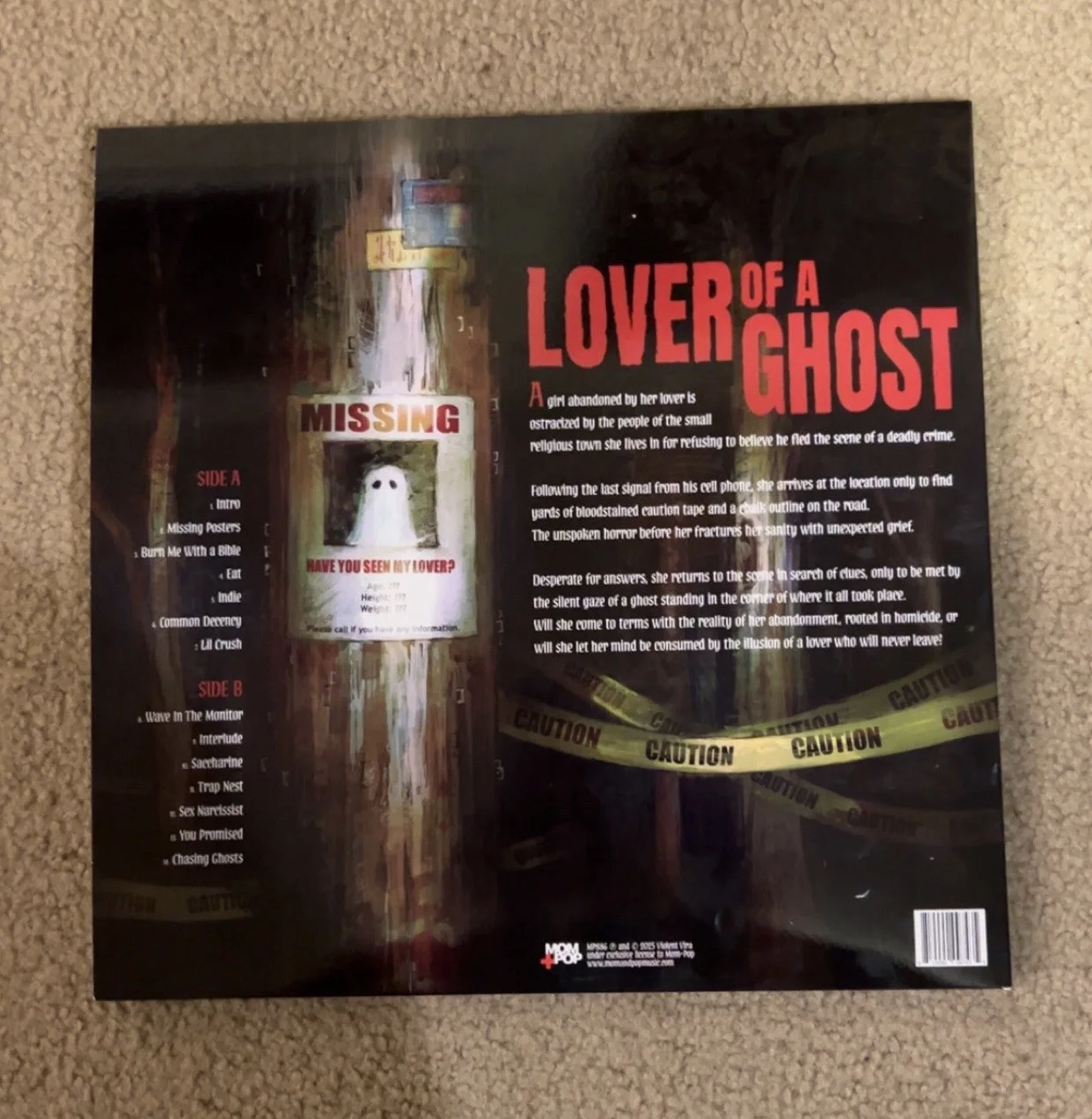 VIOLENT VIRA BAND MUSIC SIGNED AUTOGRAPH LOVER OF A GHOST VINYL ALBUM PROOF!, изображение 2