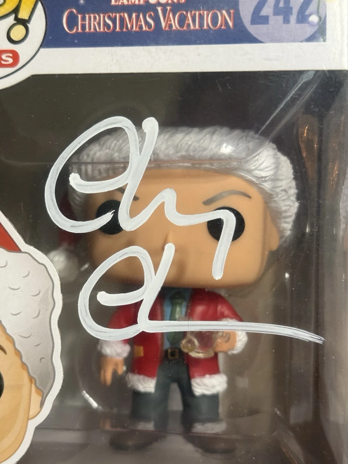 Chevy Chase — Chevy Chase Signed Funko Pop 242 Christmas Vacation JSA COA Clark Griswold Auto, изображение 2