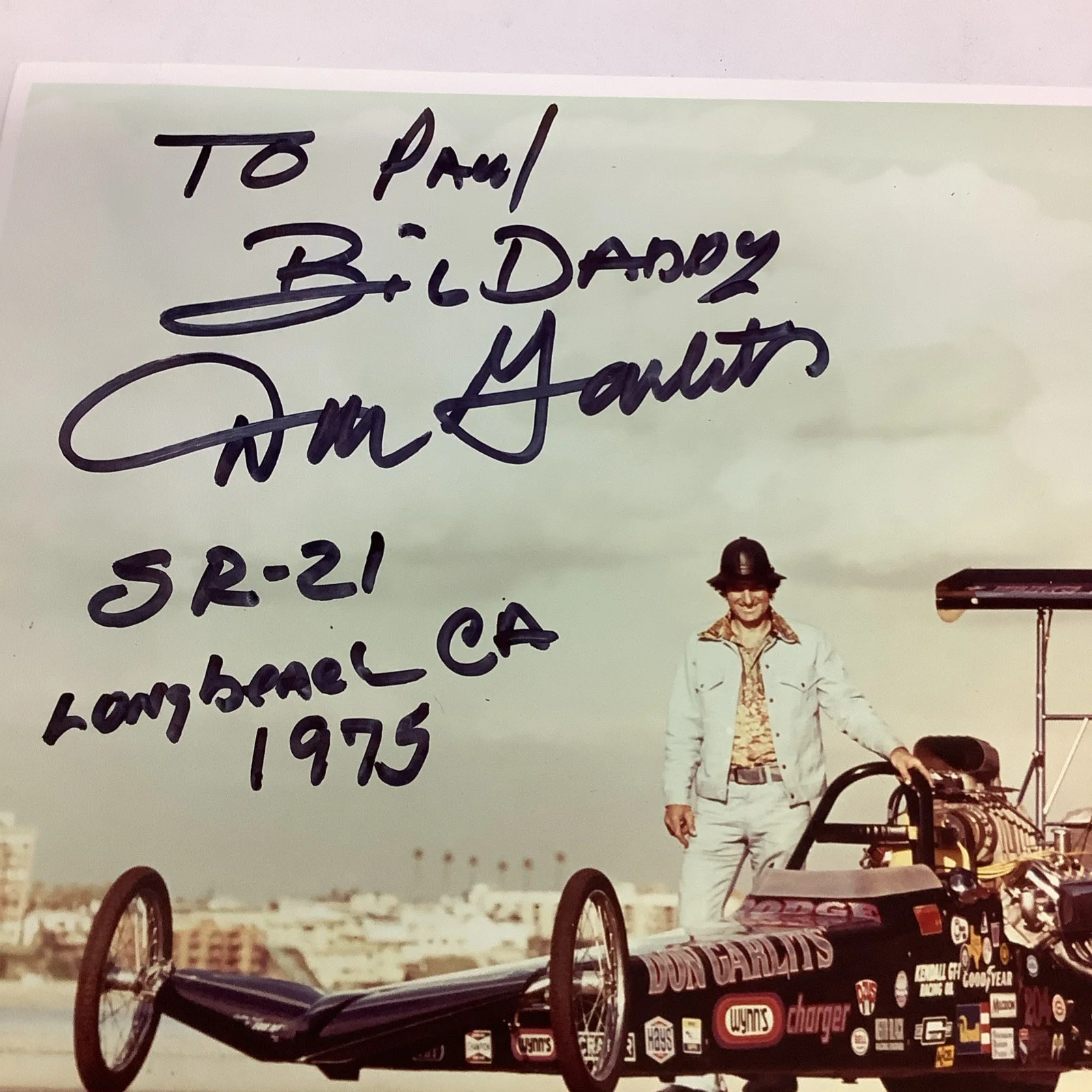 Big Daddy Don Garlits Drag Racer Autograph, image 2