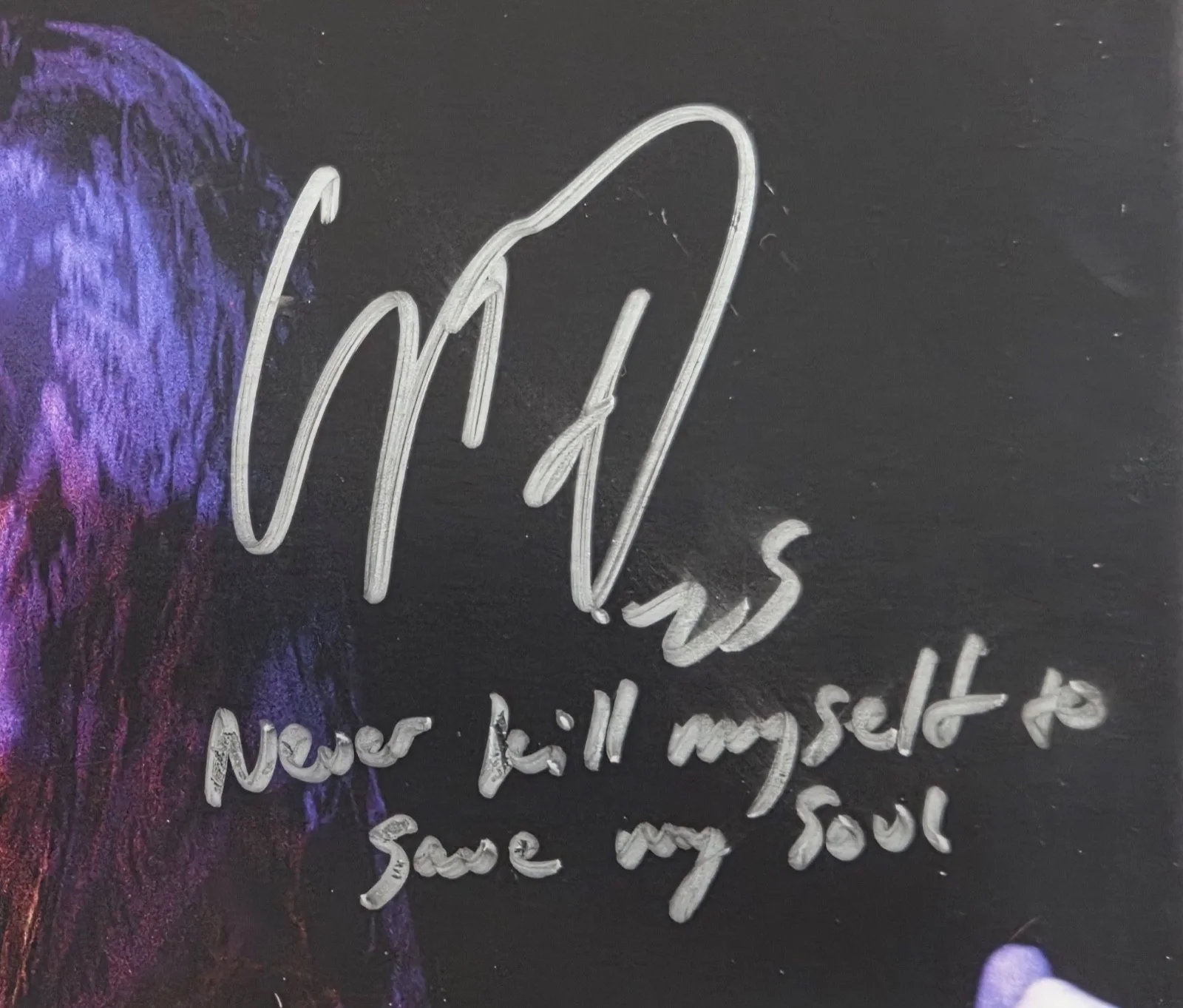 Corey Taylor — COREY TAYLOR Slipknot Lyric Inscription and Autographed We Are Not Your Kind LP, изображение 2