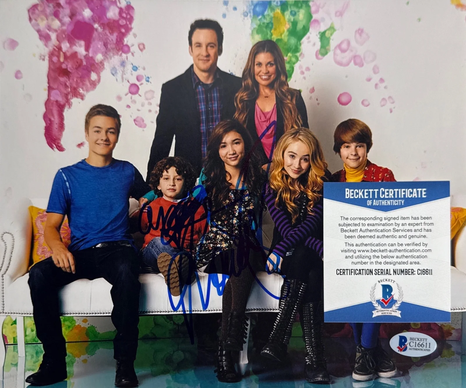 Rowan Blanchard — Rowan Blanchard Signed 8x10 Photo Girl Meets World BAS C16611, изображение 2