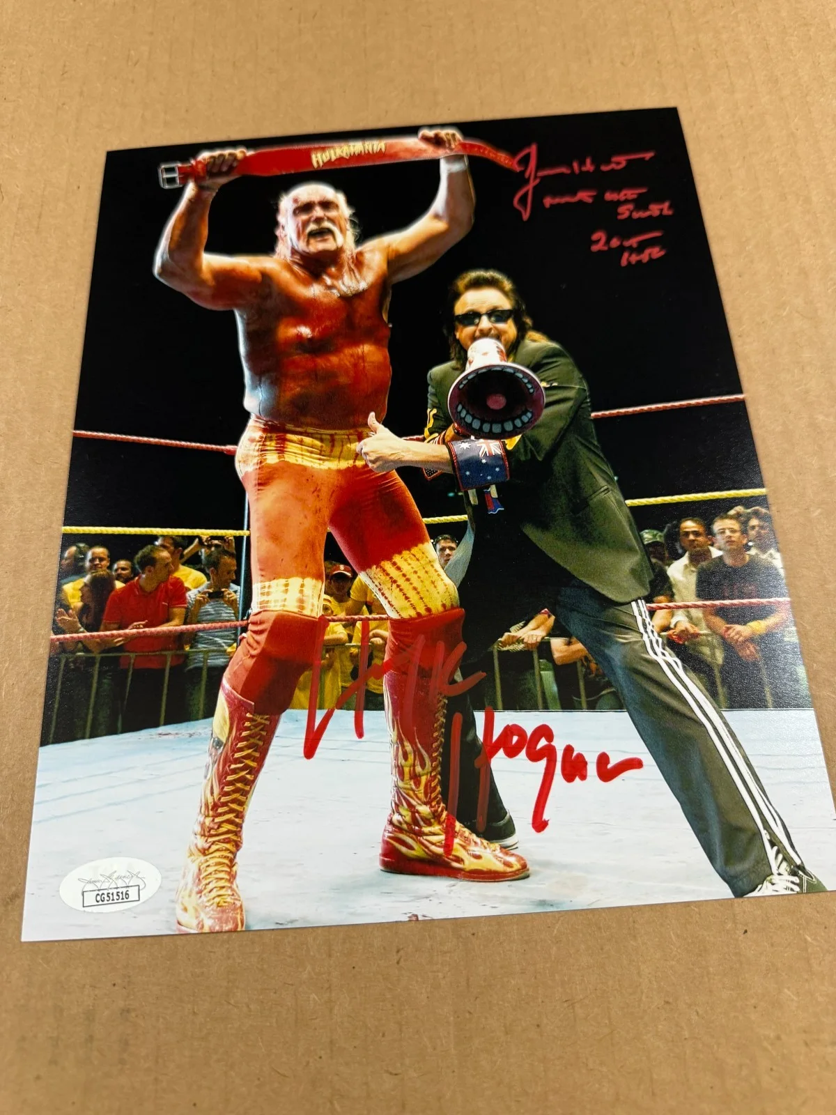 Hulk Hogan — Hulk Hogan & Jimmy Hart Autographed Signed 8x10 Photograph JSA CG51516