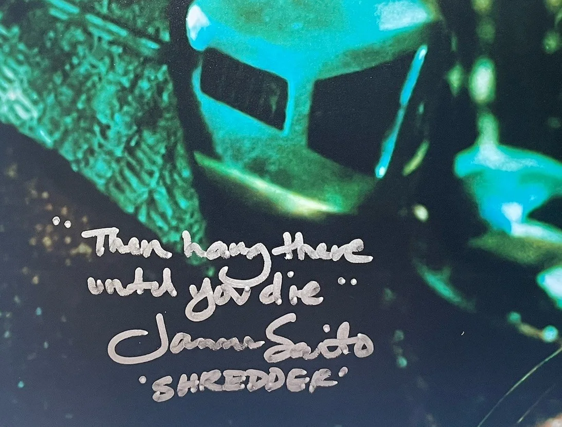James Saito — Kevin Clash & James Saito Signed 11x14 JSA Authentic TMNT Shredder Splinter, изображение 3