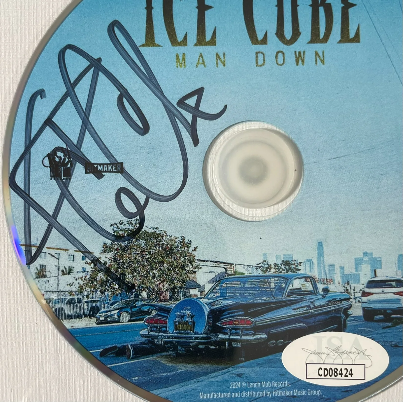 Ice Cube — Ice Cube Signed Man Down CD Framed Matted Display Authentic Autograph JSA COA, изображение 2