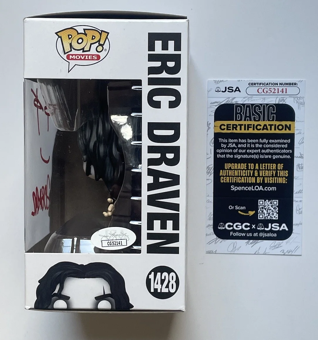James O’barr — James O’barr Hand Signed Funko JSA Authentic The Crow, image 2