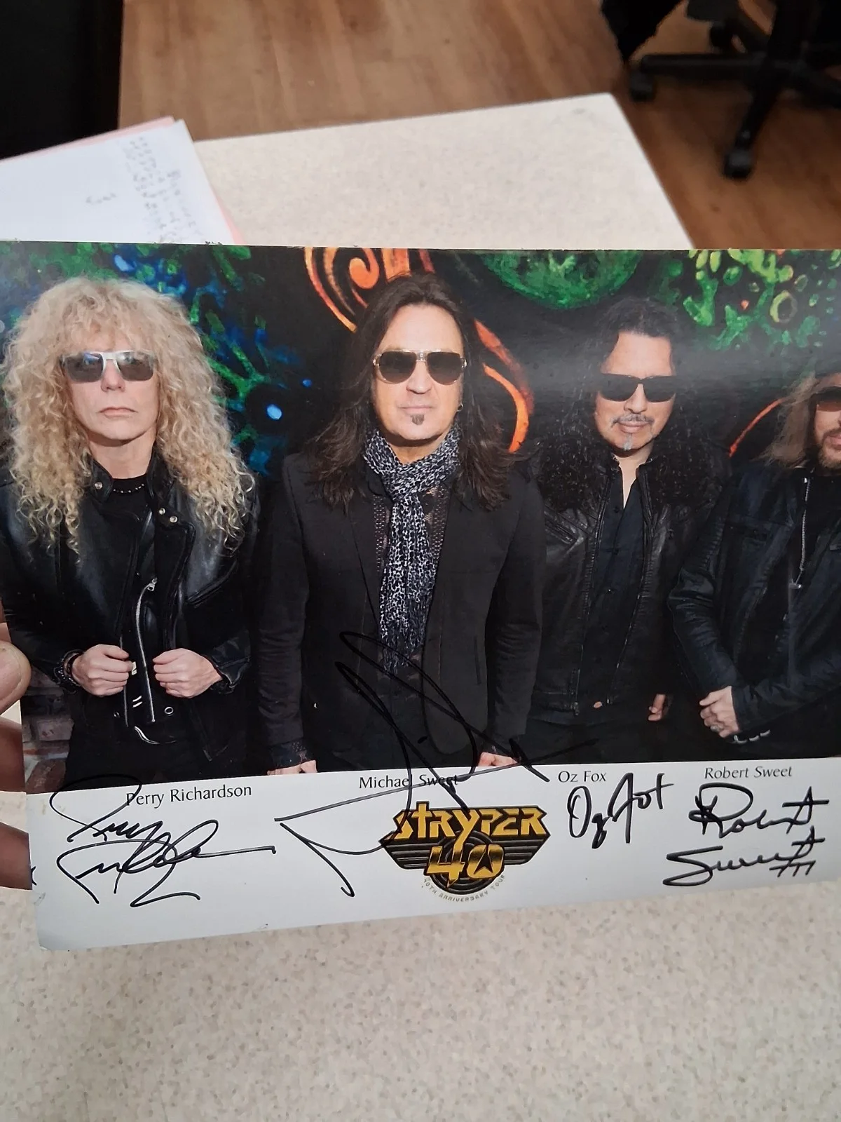 Stryper Rock Metal Band Musicians Signed 8x10 Photo, image 2