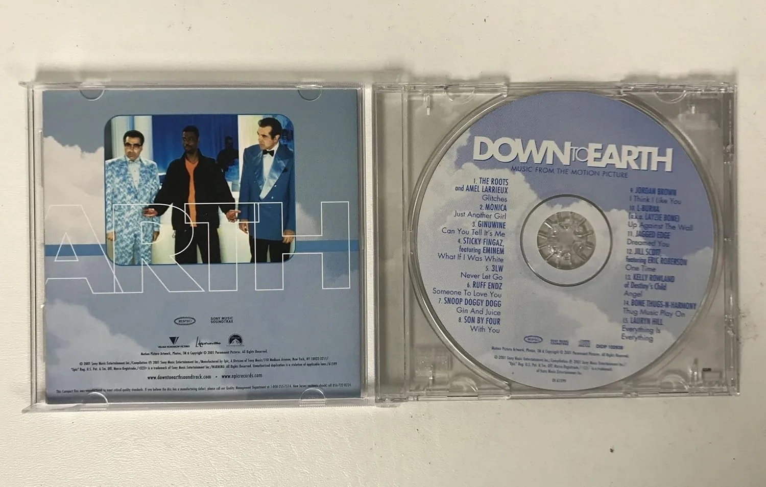Chris Rock Signed Autographed "Down to Earth" Soundtrack Music CD, image 2