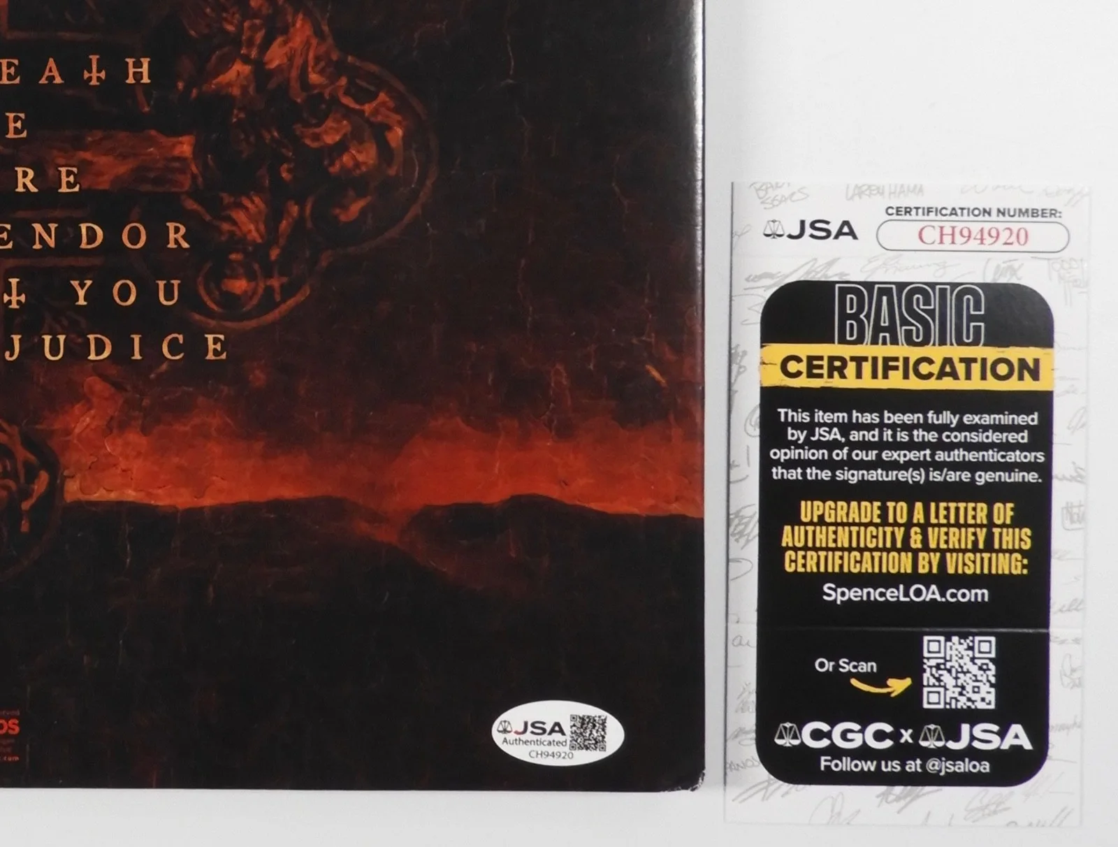 Slayer Kerry King Signed Autograph Album Record Vinyl Repentless, изображение 3