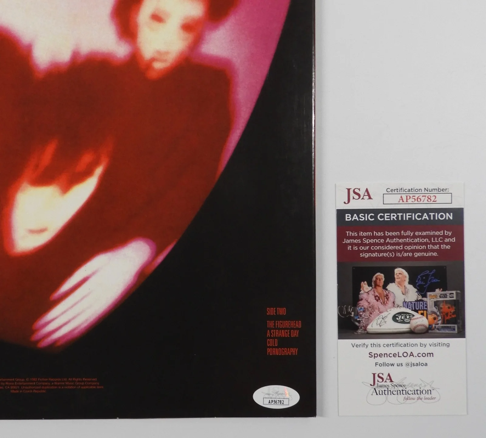 The Cure JSA Robert Smith Simon Gallup Signed Autograph Album Record Pornography, image 3