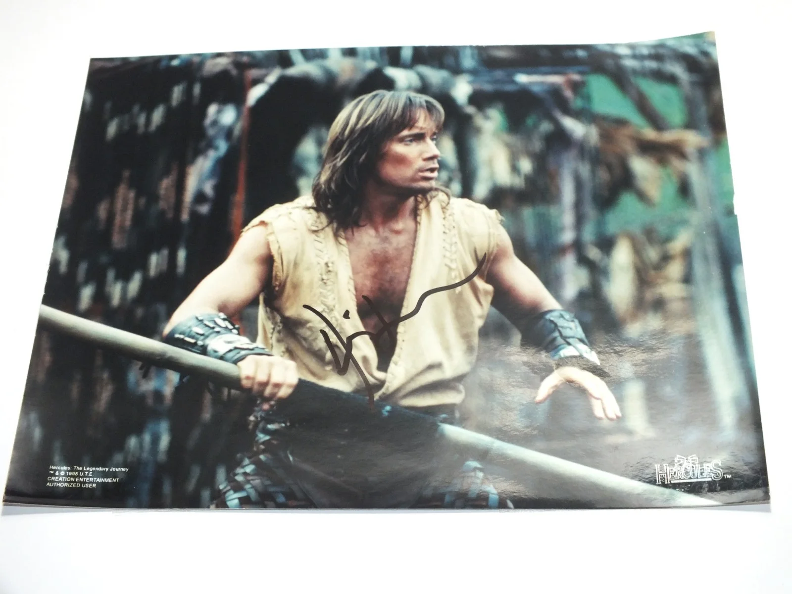 Kevin Sorbo — Hercules Color Photo Kevin Sorbo Autograph 1998 Television TV Actor Signature, изображение 2