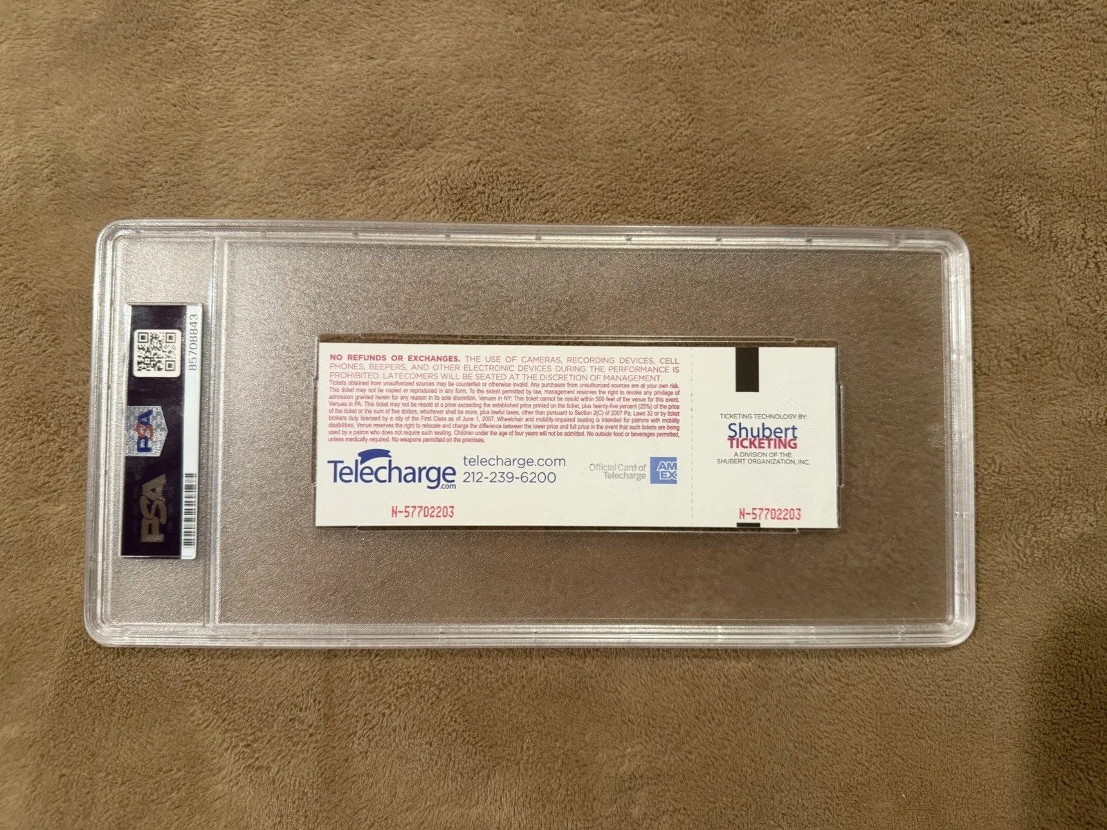 Brody Grant Signed Ticket Outsiders Final Performance PSA Autograph Authentic, image 4