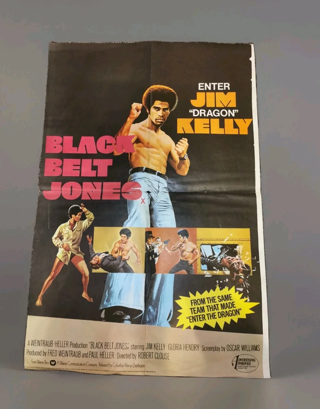 Black Belt Jones Cinema Poster 1975 Double Crown 20 x 30" Rare Vintage, изображение 2