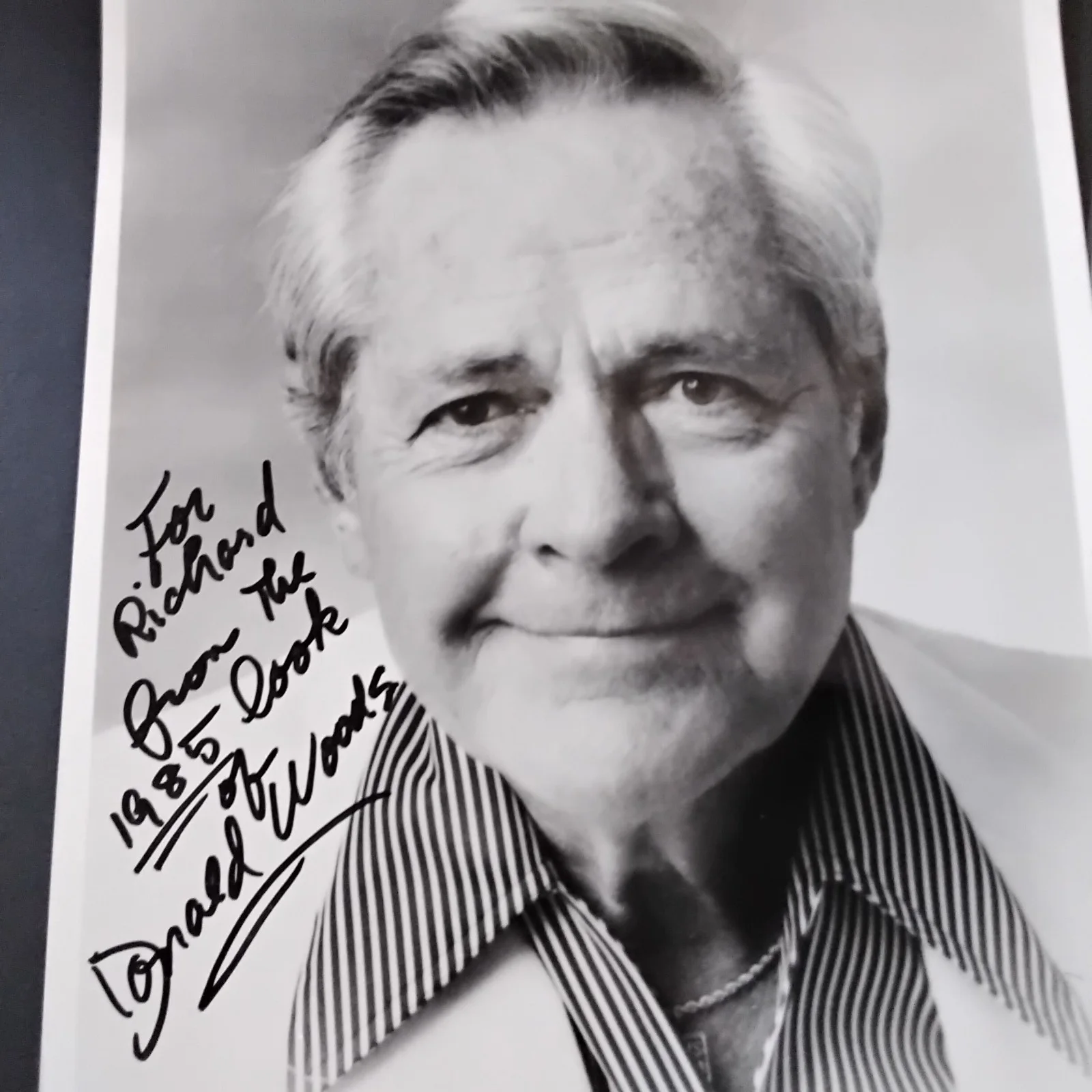 Donald Woods SIGNED Photo 40s Movie TV Actor Rin Tin Tin Beast 20,000 Fathoms, изображение 2