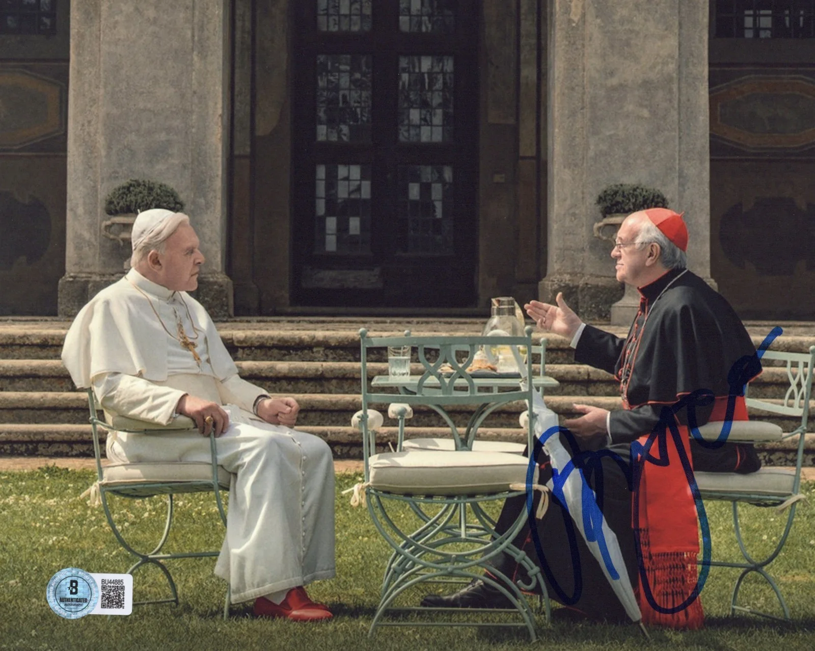 JONATHAN PRYCE SIGNED 'THE TWO POPES' 8x10 MOVIE PHOTO AUTOGRAPH BECKETT COA, изображение 2