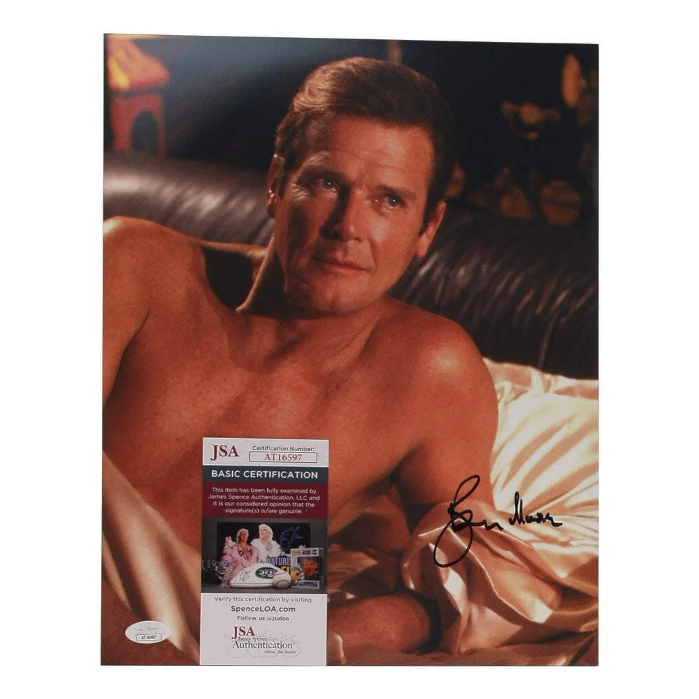 Roger Moore — Roger Moore Signed (JSA) "A View to a Kill" 11x14 Photo - James Bond "007", изображение 2