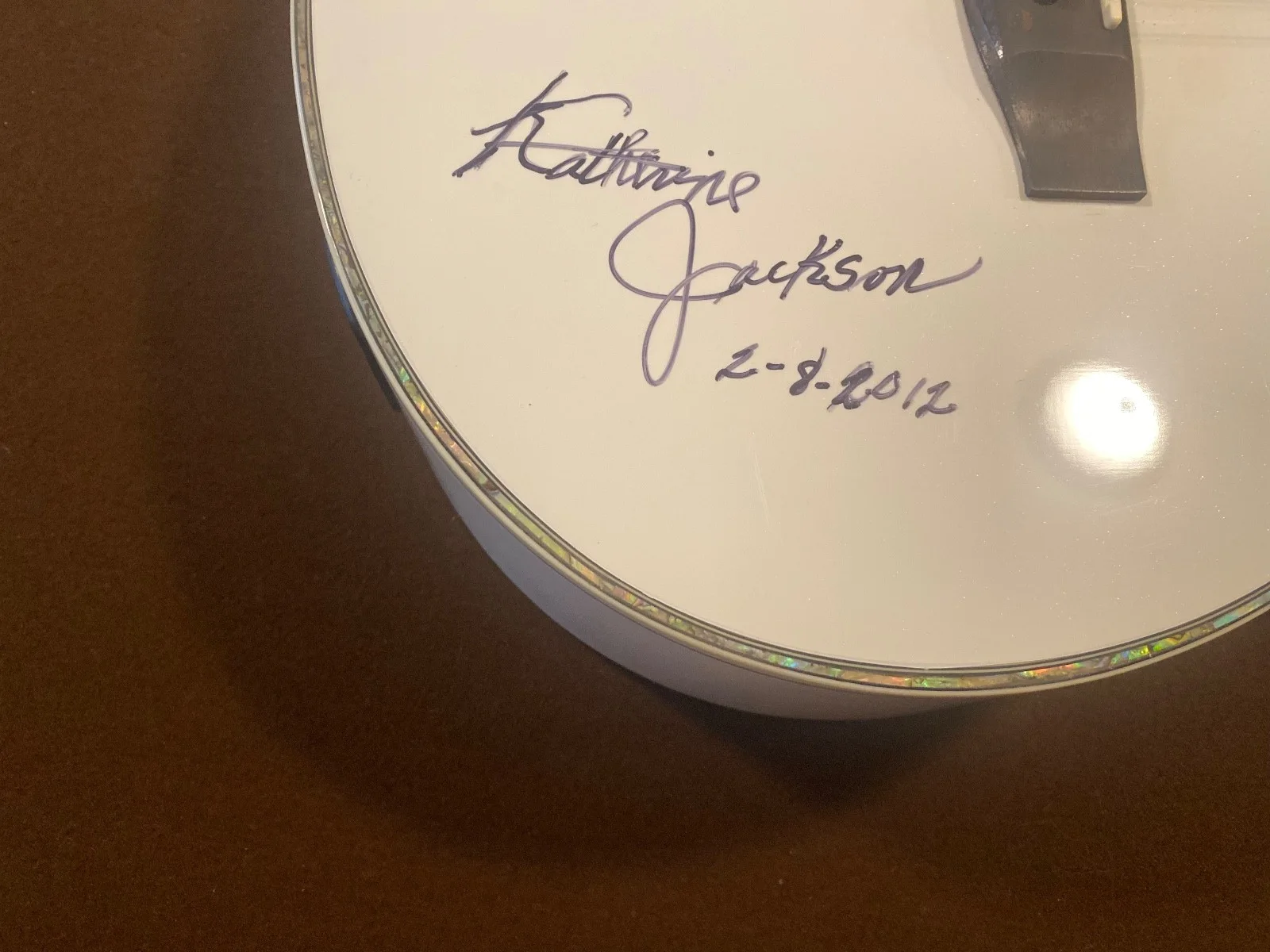 2012 ESP Guitar signed by Katherine Jackson, Michael Jackson’s mom with photo, изображение 3