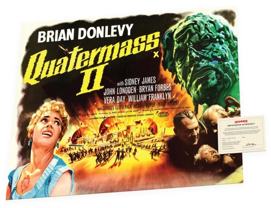 QUATERMASS 2 Limited Edition Quad Poster.Limited to 200 copies.Hammer.New., изображение 2