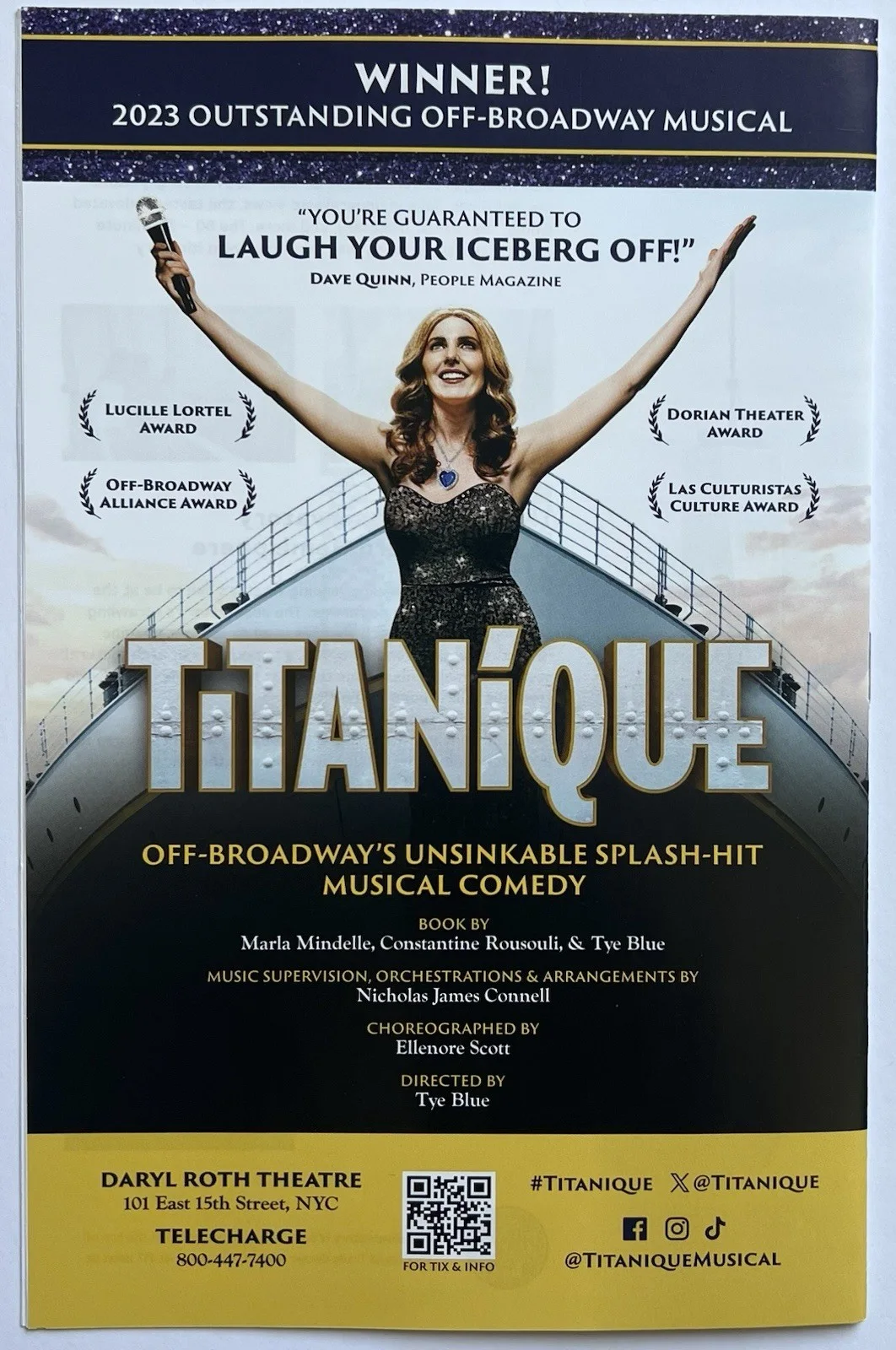 Matt Doyle Signed Caroline Aaron Signed IP Conversations With Mother Stagelight, image 3