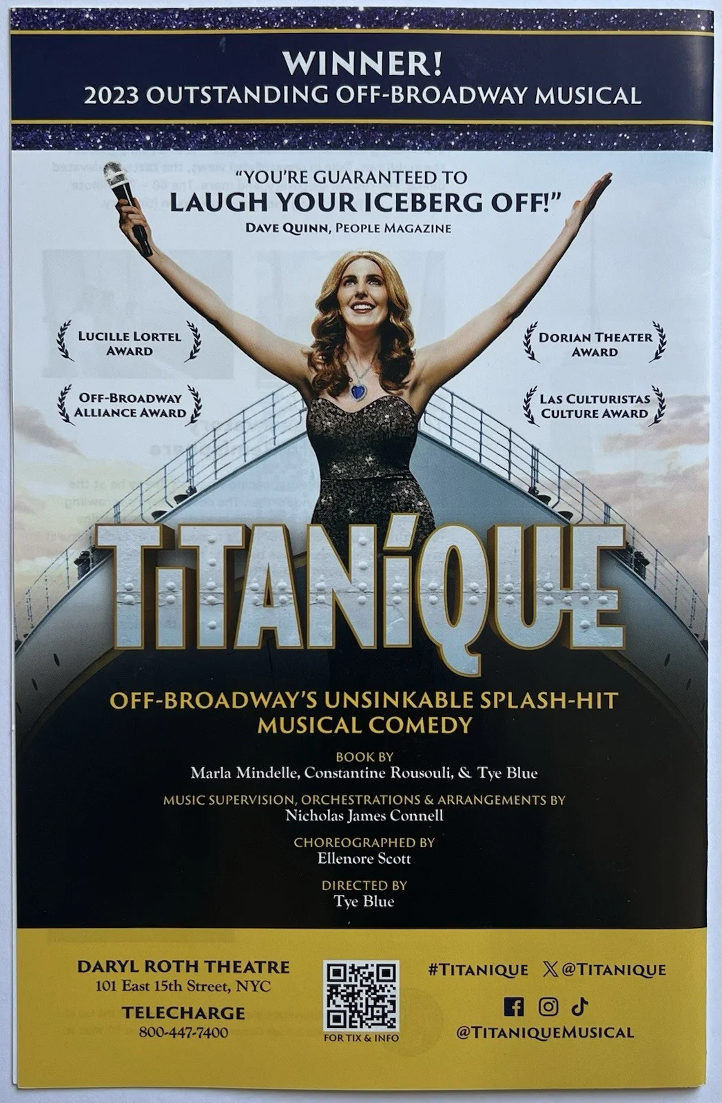 Matt Doyle Signed Caroline Aaron Signed IP Conversations With Mother Stagelight, image 3