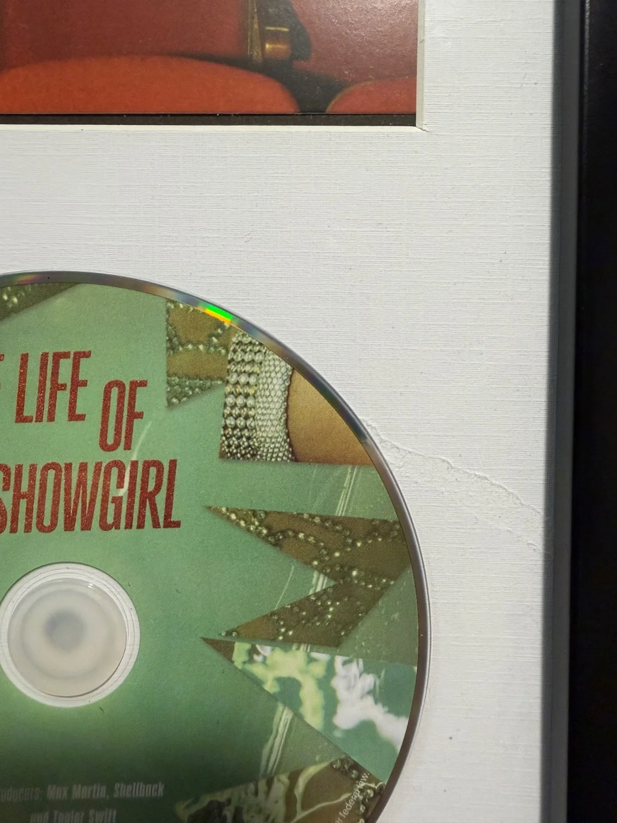 Taylor Swift Signed Autographed Life Of A Showgirl Framed CD, image 3