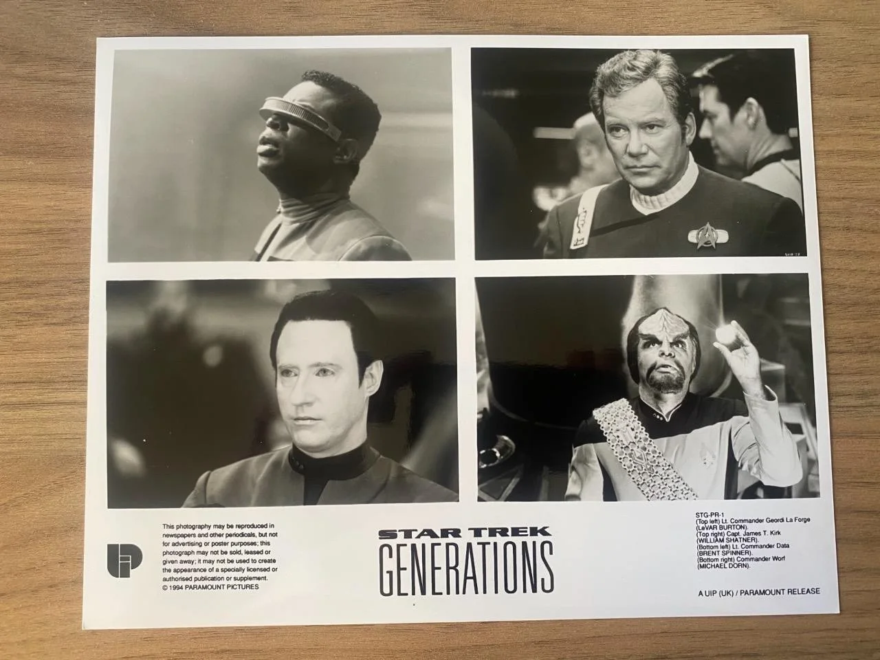 5 Original Star Trek Generations Film Still Photos 1994, изображение 2