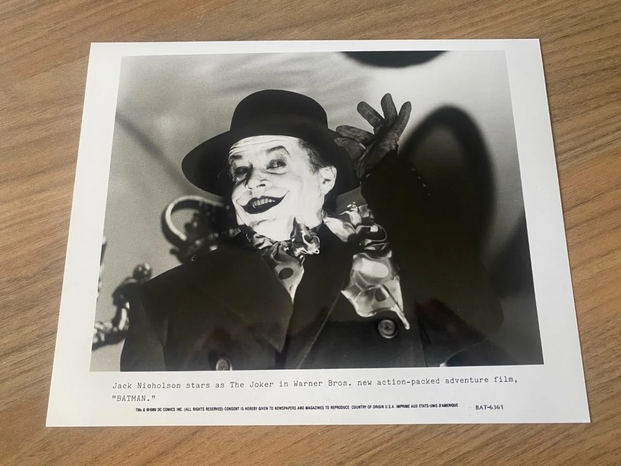 7 Original Batman Film Still Photos 1989, изображение 3