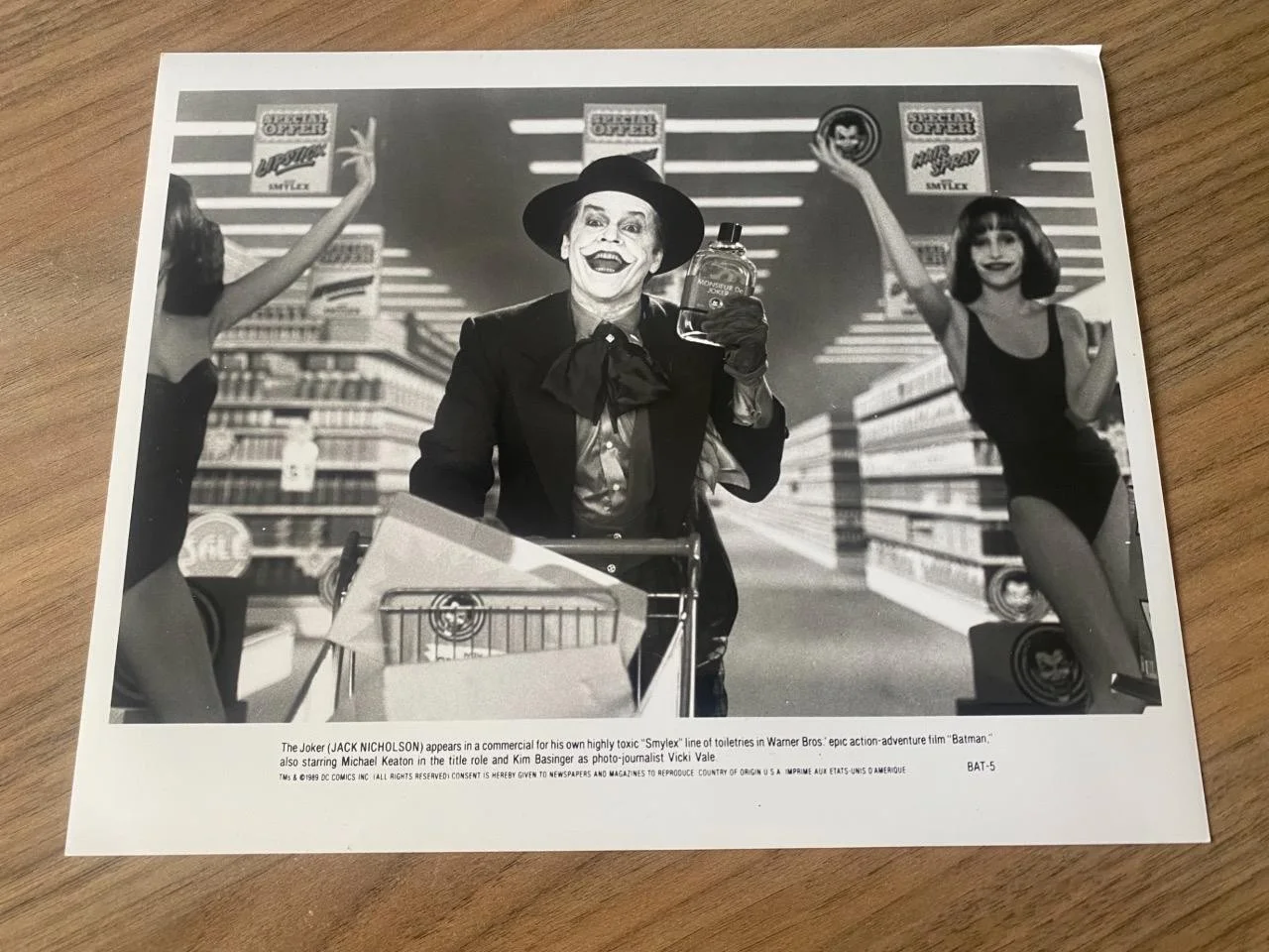7 Original Batman Film Still Photos 1989, изображение 5