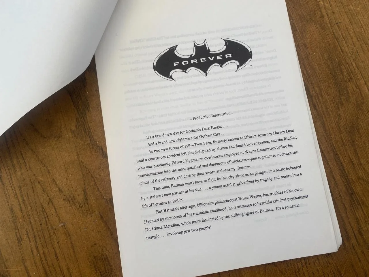 9 Original Batman Forever Film Still Photos and Press Book 1995, изображение 3