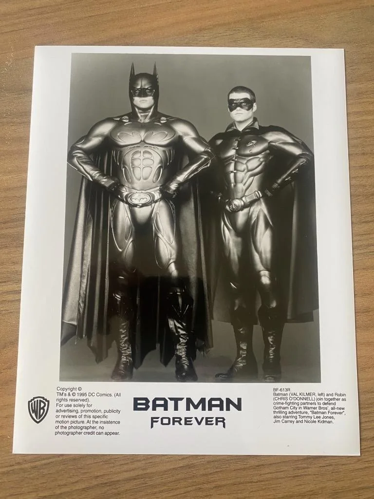 9 Original Batman Forever Film Still Photos and Press Book 1995, изображение 4