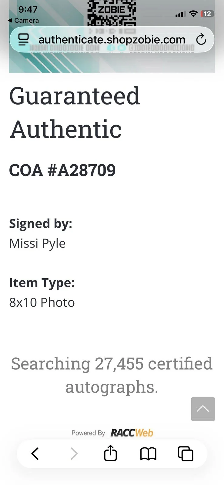 Missi Pyle — MISSI PYLE Autographed Color 8x10 Dodgeball w/Zobie COA, изображение 4