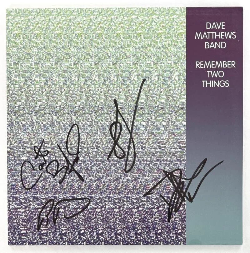 Carter Beauford, Stefan Lessard, Dave Matthews, Boyd Tinsley — Dave Matthews Band Signed Autograph Album LP - Dave Boyd Carter Stefan Beckett