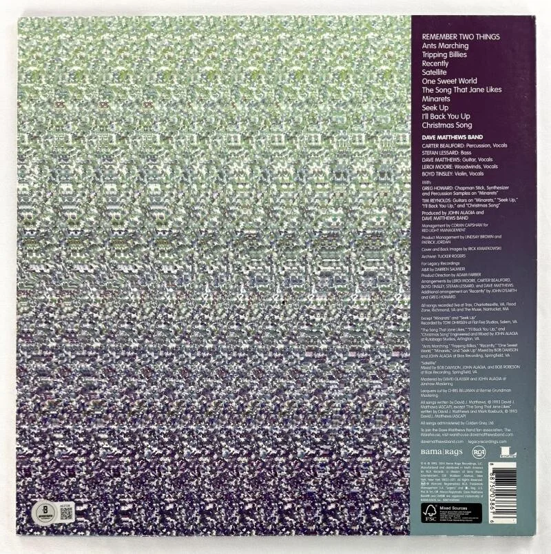Carter Beauford, Stefan Lessard, Dave Matthews, Boyd Tinsley — Dave Matthews Band Signed Autograph Album LP - Dave Boyd Carter Stefan Beckett, image 2