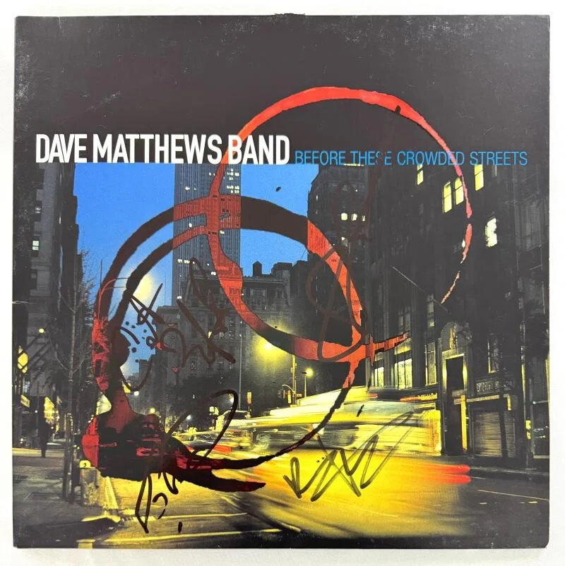 Carter Beauford, Stefan Lessard, Dave Matthews, Boyd Tinsley — Dave Matthews Band DMB Signed Autograph BTCS Album - Boyd Tinsley +3 Beckett COA