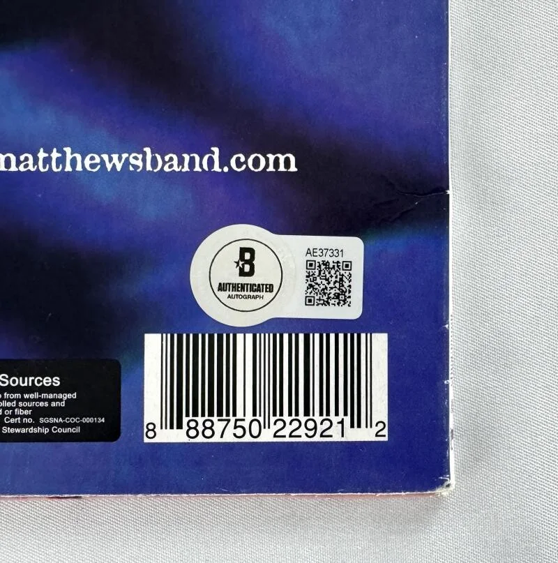 Carter Beauford, Stefan Lessard, Dave Matthews, Boyd Tinsley — Dave Matthews Band Signed Autograph Album Record - Under the Table Dreaming BAS, image 3