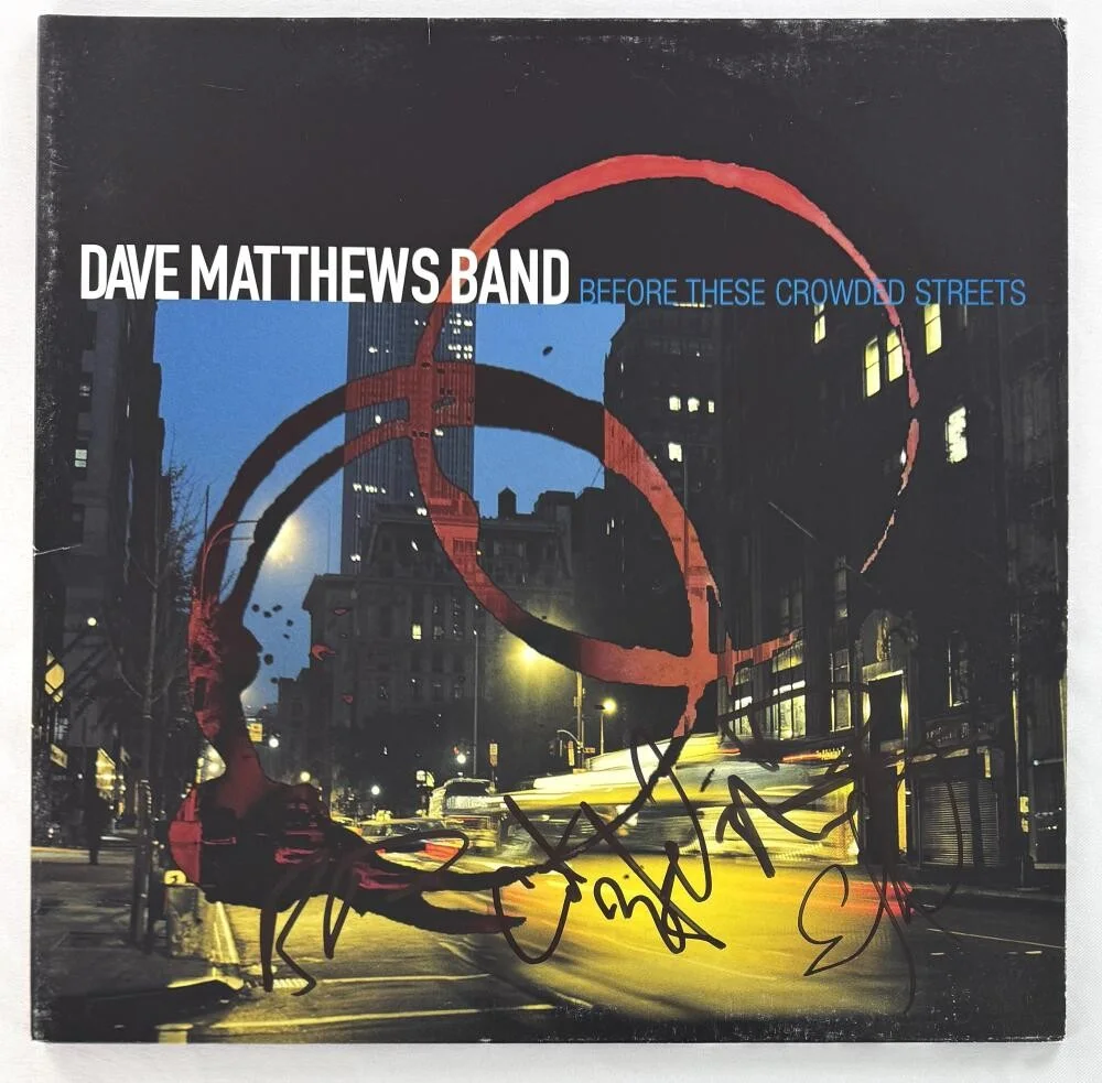 Carter Beauford, Stefan Lessard, Dave Matthews, Boyd Tinsley — Dave Matthews Band Signed Autograph BTCS Album - Boyd Tinsley +3 w/ Beckett COA