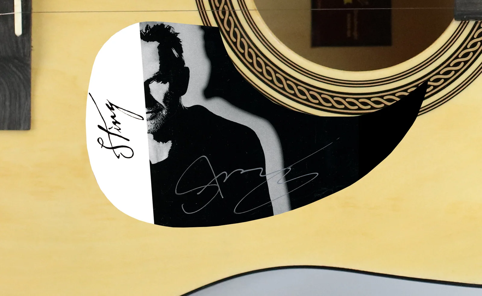 Sting — Sting Autographed Signed Guitar Duets ACOA, image 2