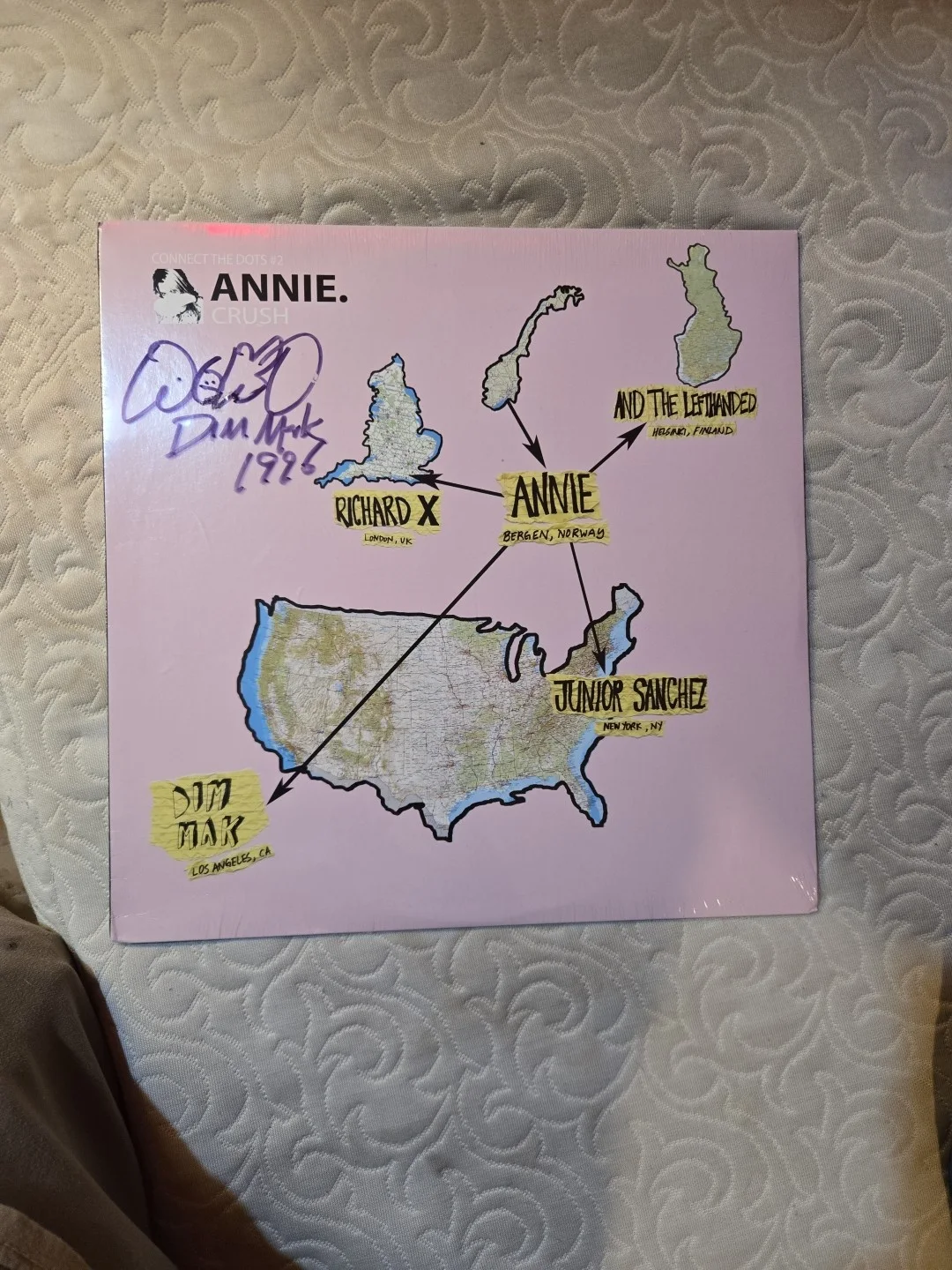 Steve Aoki Signd Autographed Record Album Vinyl LP, изображение 2