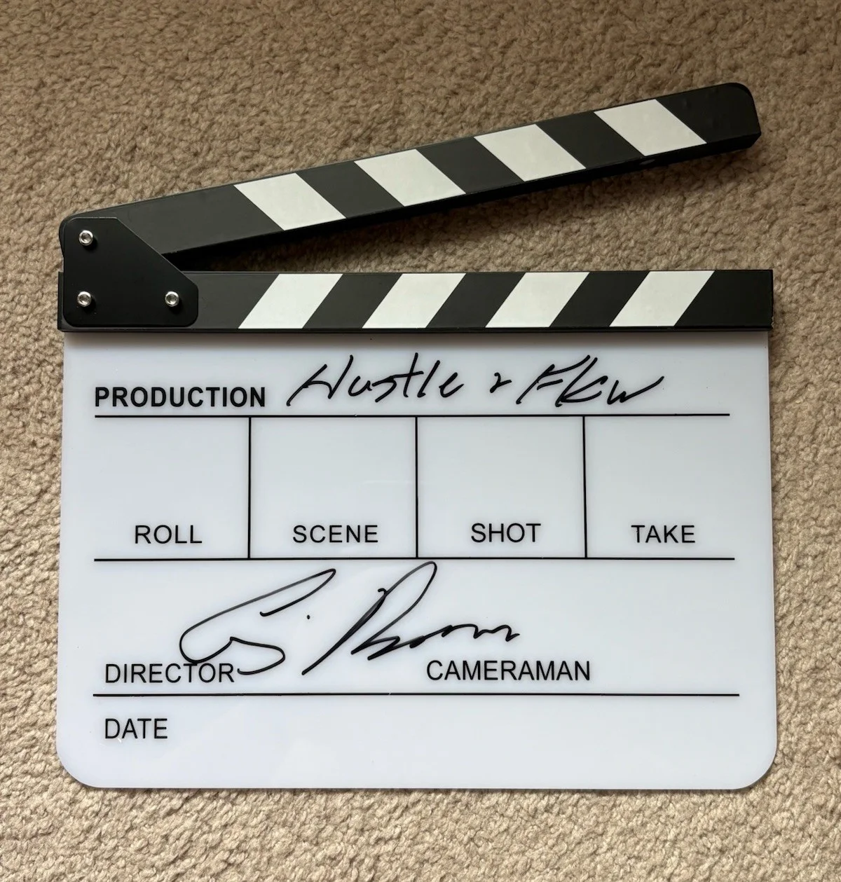 Craig Brewer — Craig Brewer Signed Autographed Director Clapboard Clapper Hustle & Flow PROOF!, image 3