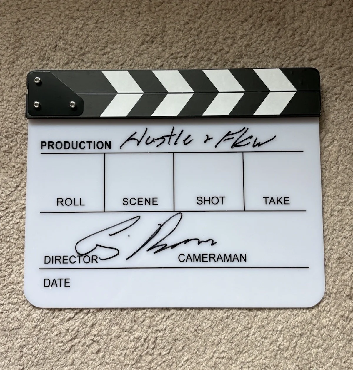 Craig Brewer — Craig Brewer Signed Autographed Director Clapboard Clapper Hustle & Flow PROOF!, image 4