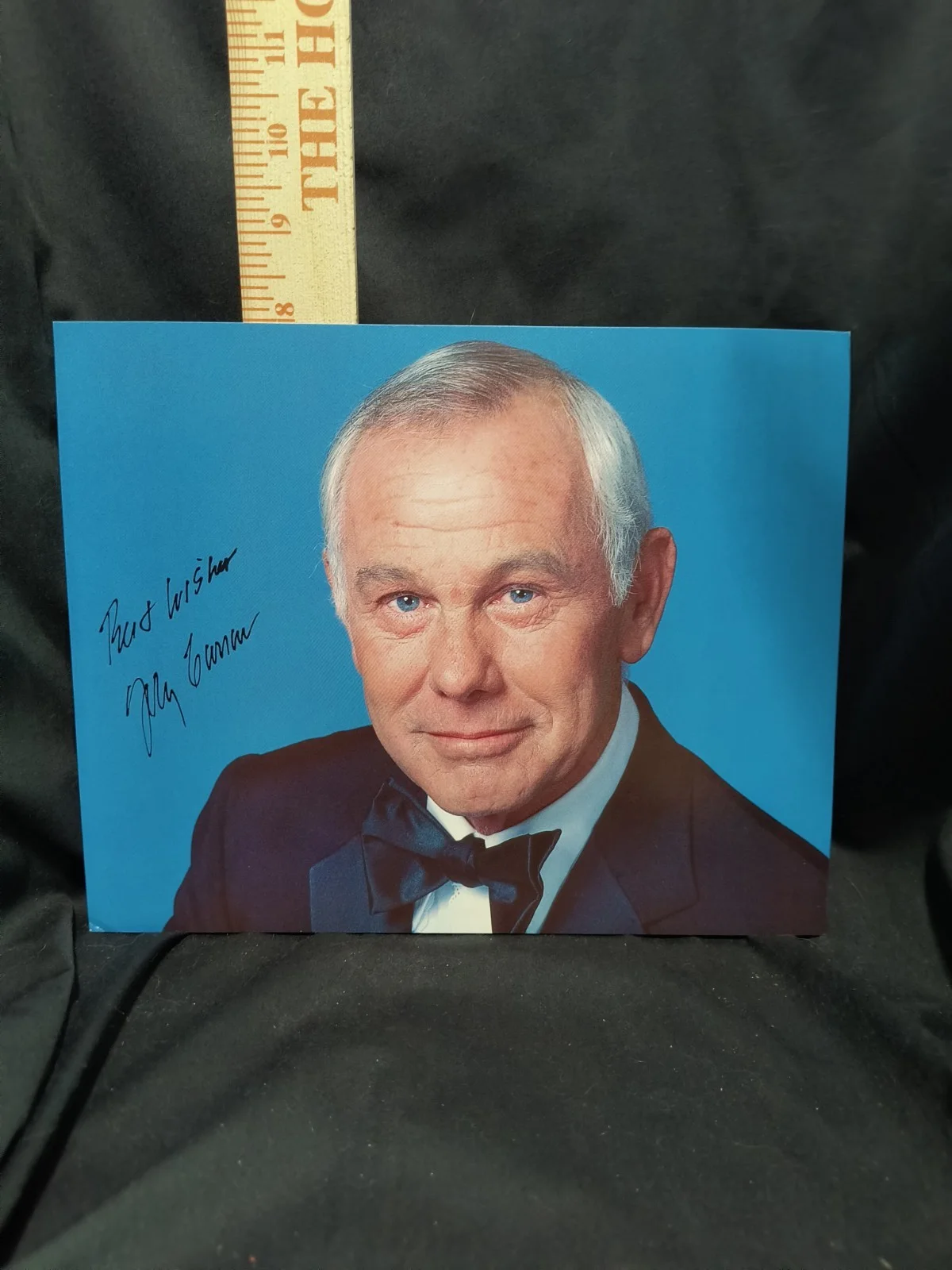 Johnny Carson — Johnny Carson, Signed Photo, Autographed 10x8 THE JOHNNY CARSON SHOW Comedian, image 2