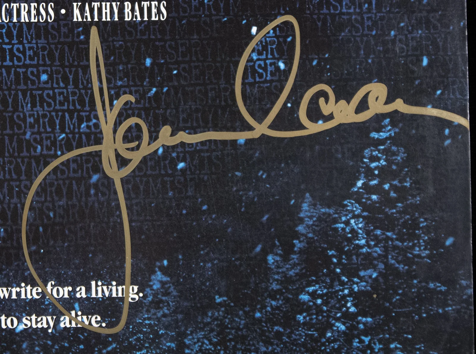 James Caan, Kathy Bates — MISERY MOVIE CAST - LASER MEDIA COVER SIGNED WITH CO-SIGNERS, изображение 3