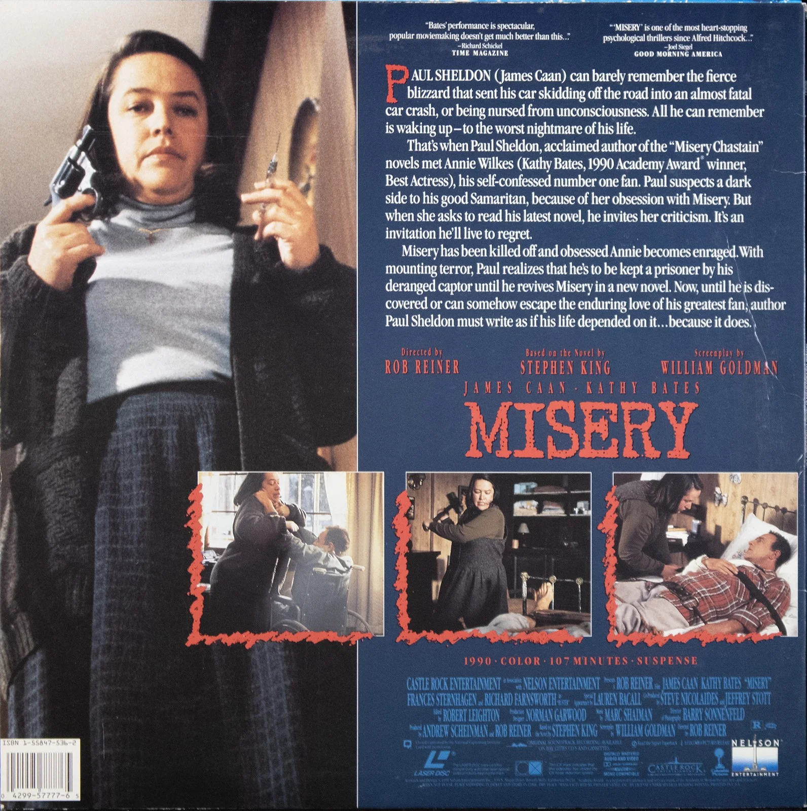 James Caan, Kathy Bates — MISERY MOVIE CAST - LASER MEDIA COVER SIGNED WITH CO-SIGNERS, изображение 4