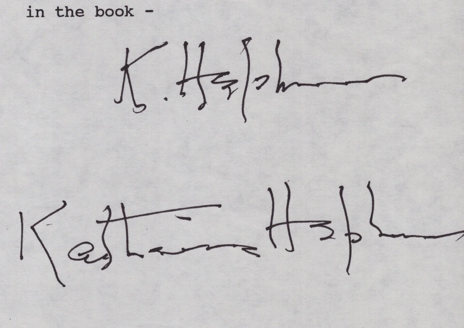 Katharine Hepburn — KATHARINE HEPBURN - TYPED LETTER TWICE SIGNED 07/15/1993, image 2