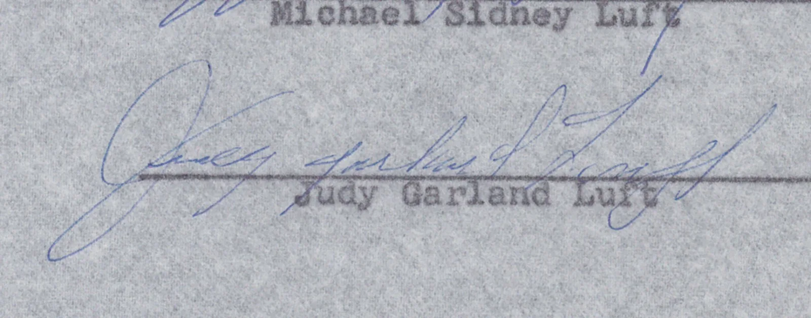 Judy Garland, Sidney Luft — JUDY GARLAND - DOCUMENT SIGNED 10/15/1963 CO-SIGNED BY: SIDNEY LUFT, image 5